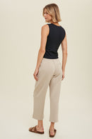 Smoothing Tank Crop Top- Black