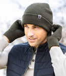 Britt's Knits Craftsman Men's Beanie Open