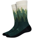 Forest Skyline Socks- Green