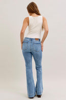 Judy Blue High Waisted Retro Cuffed Bell Bottom