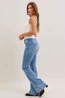 Judy Blue High Waisted Retro Cuffed Bell Bottom