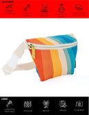 Slim Fanny Pack Recycled Festival Crossbody Bag Retro