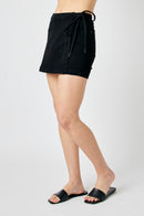 Judy Blue Black High Waist Denim Tie Skort