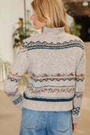 Duck Mock Neck Knit Top