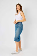 Judy Blue High Waist Mid Length Skirt