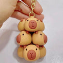 Capybara Family Key Charm