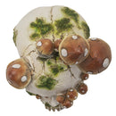 Skull with Mushrooms