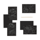 Monster Truck Mini Scratch and Scribble Art Kit