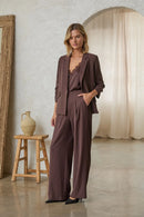 Shirred Sleeve Blazer