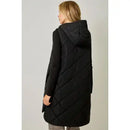 Quilted Puffer Long Hoodie Vest