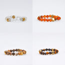 Gemstone Natural Cut/Faceted Elastic Ring
