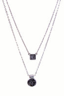 Double Strand Howlite Necklace