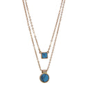 Double Strand Howlite Necklace