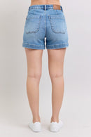 Judy Blue High Waisted Vintage Wash Jogger Shorts