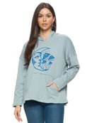 Mushrooms Moon Hoodie Pullover