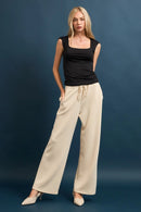 Butter Knit Square Neck Sleeveless Top