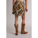 Multi Print Mini Skirt
