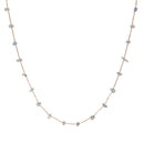 Fine Chain with Stationed Semi-Precious  Stones