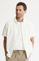 Linen Blend Short Sleeve Shirt
