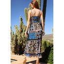 V Neck Twist Front Cut Out Maxi Dress