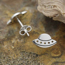 Sterling Silver Ufo Post Earrings