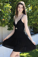 Twist Front Cut Out Dress