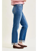 Hw Front Seam Detail & Cuffed Straight
