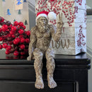 Christmas Bigfoot Peace Sign Statue