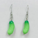 Resin Cucumber Pickle Earrings