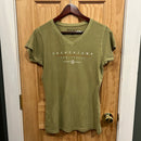 Frenchtown Icon Women's V-neck Tee - Olive