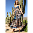 V Neck Twist Front Cut Out Maxi Dress