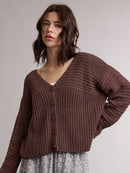 Button Front Sweater Cardigan
