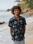 Aloha After Dark Short Sleeve Button Down - Organic Cotton