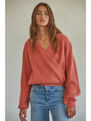 Heartfelt Top/Sweater -  Dusty Red