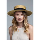 Wheat Straw Boater Hat