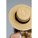 Wheat Straw Boater Hat