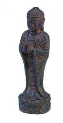 9" Stone Standing Praying Buddha