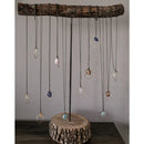 Rough Cut Semi-Precious Stone and Brass Necklace