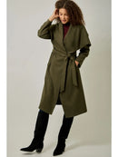 Shawl Collar Long Coat
