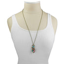 Vintage Floral Feline Dried Flower Cat Necklace