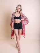 Lightweight Moroccan Tassel Kimono