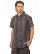 Vibration Stripe Short Sleeve Shirt