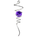 Silver Purple Crystal Tail