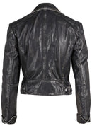Reanon RF Leather Jacket, Vintage Black Womens