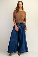 Cropped Half Dolman Sleeve Knit Sweater