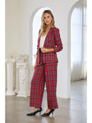 Red Plaid Pants