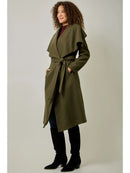 Shawl Collar Long Coat