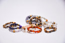 Gemstone Natural Cut/Faceted Elastic Ring