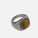 Reversible Tiger Eyes/ Onyx Ring