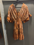 Boho 3/4 Sleeve Sequin Dress